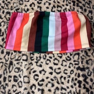 color block tube top